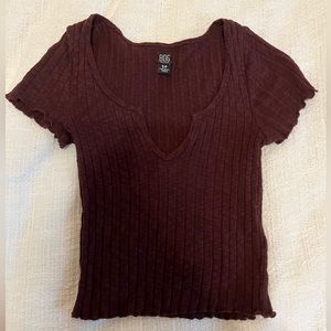 Urban outfitters ribbed cropped t shirt, size small